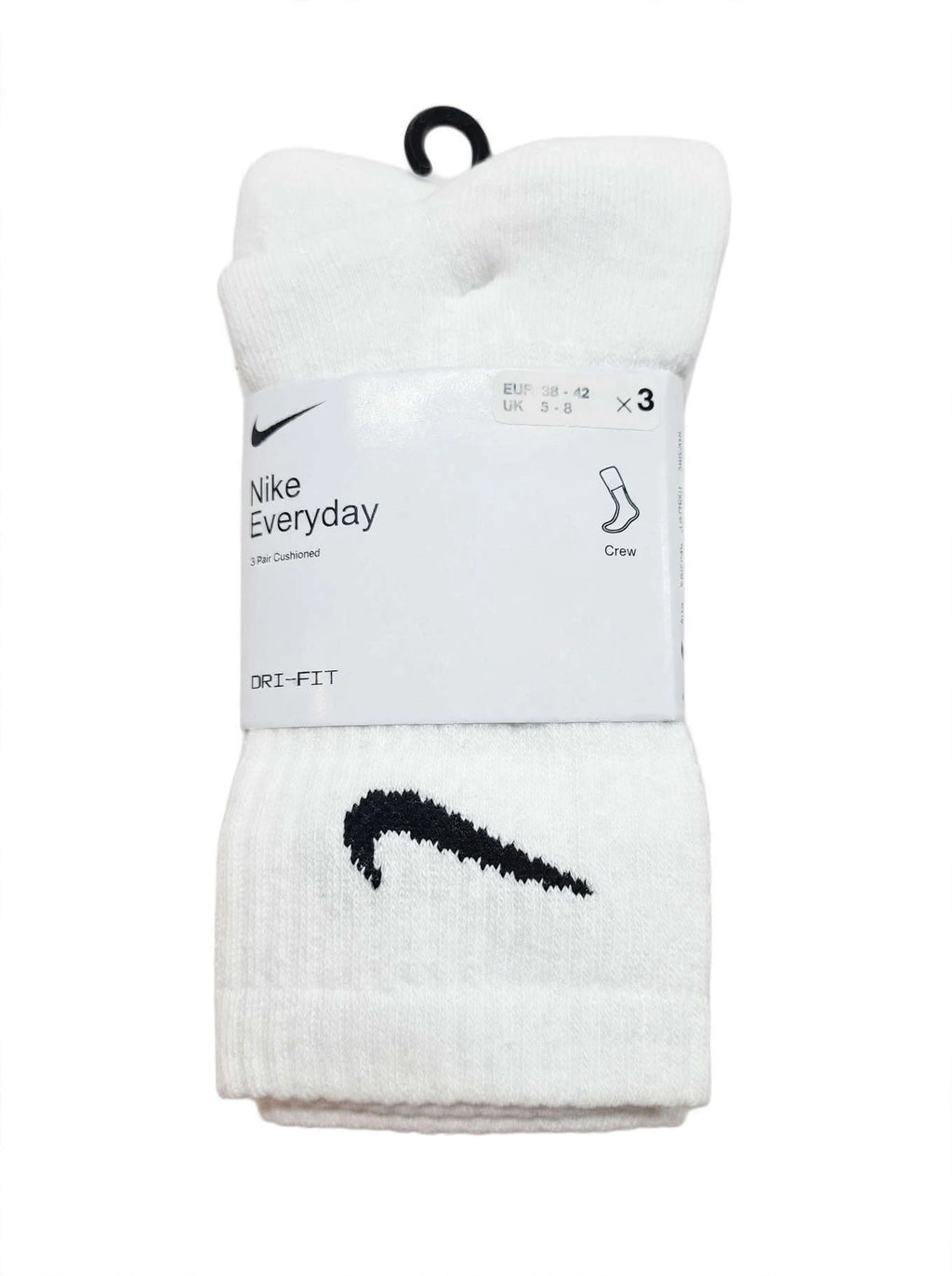 Nike Crew White Drifit Socks