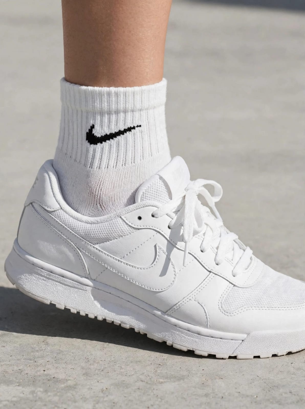 NIKE SHORT LEG/ANKLE WHITE DRIFIT SOCKS