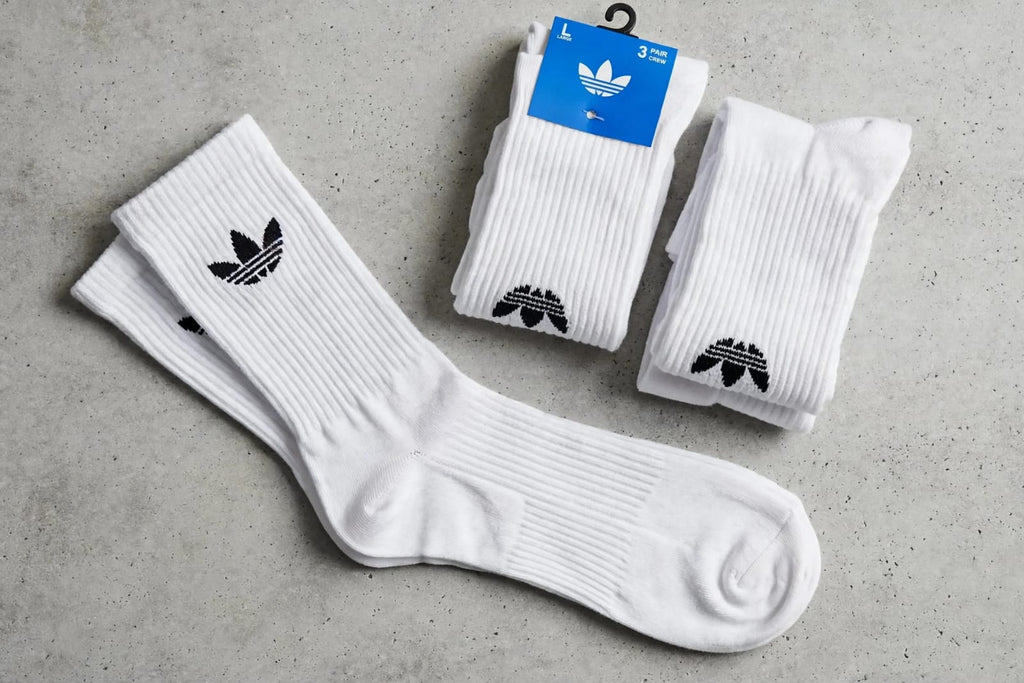 Elevate Comfort with Adidas Crew White Socks (3 PAIRS PACK)