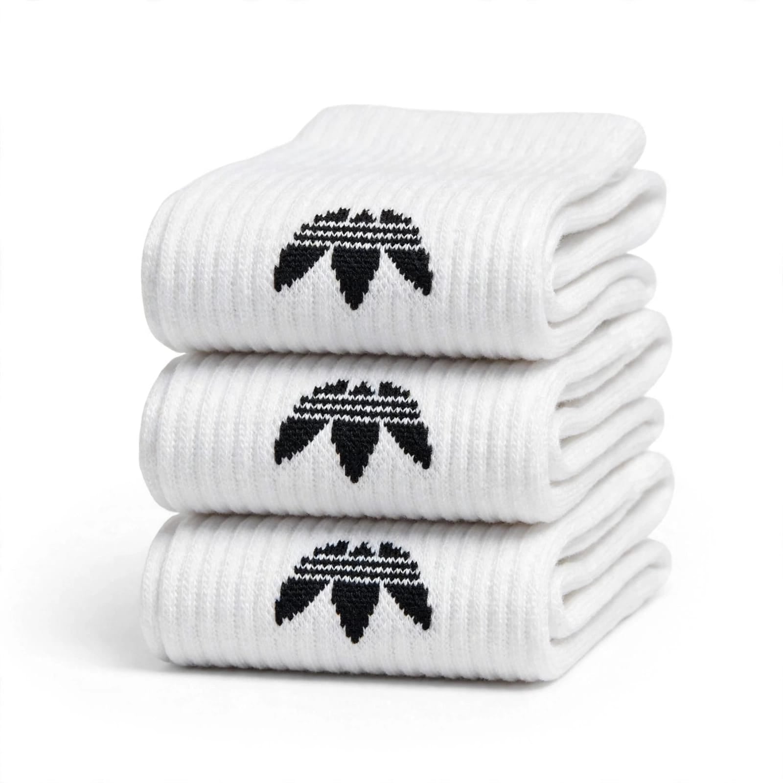 Elevate Comfort with Adidas Crew White Socks (3 PAIRS PACK)