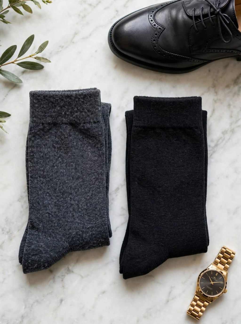 MEN'S COTTON RICH DRESS/OFFICE SOCKS (4 PAIRS PACK)