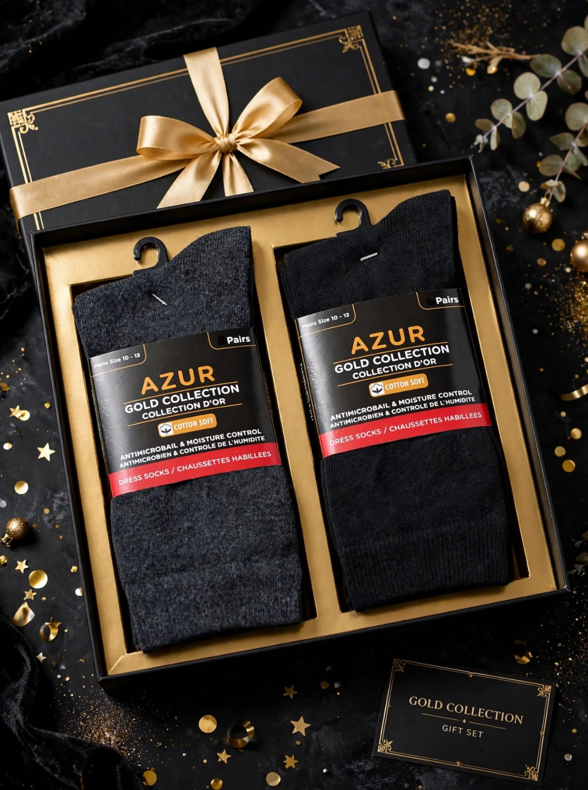 MEN'S COTTON RICH DRESS/OFFICE SOCKS (4 PAIRS PACK)