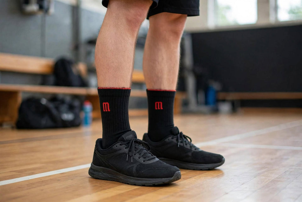 MENS WILSON ANKLE BLACK SOCKS (3 PAIRS PACK)