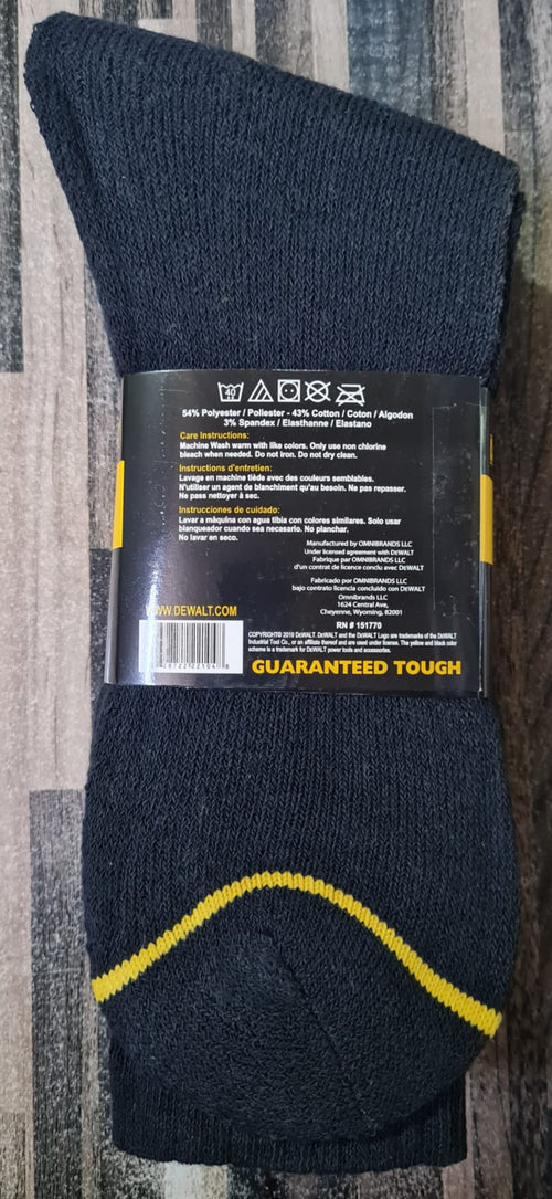 DEWALT WORK SOCKS CARTON DEAL (80 PACKS OF 3 PAIRS) FREE DELIVERY TO UK