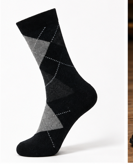 MEN'S COTTON RICH DRESS/OFFICE SOCKS (4 PAIRS PACK)